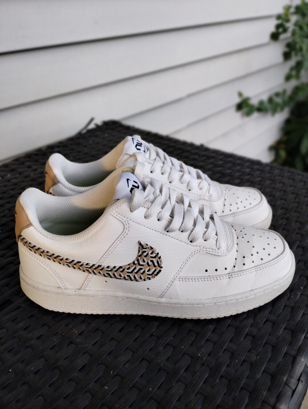 Nike Court Vision Low Next Nature Women’s 7 White Hemp FN7323-100